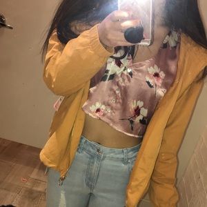 forever 21 floral crop top